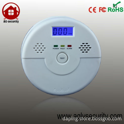 LCD display co carbon monxide battery stand-alone detector